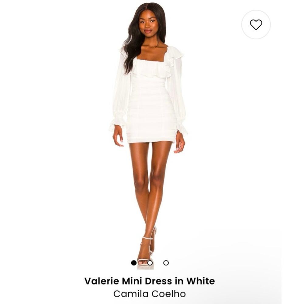 NWT Camila Coelho Valerie White Dress XS Revolve